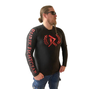 Rurik FG Longsleeve Rashguard Black-Ruby