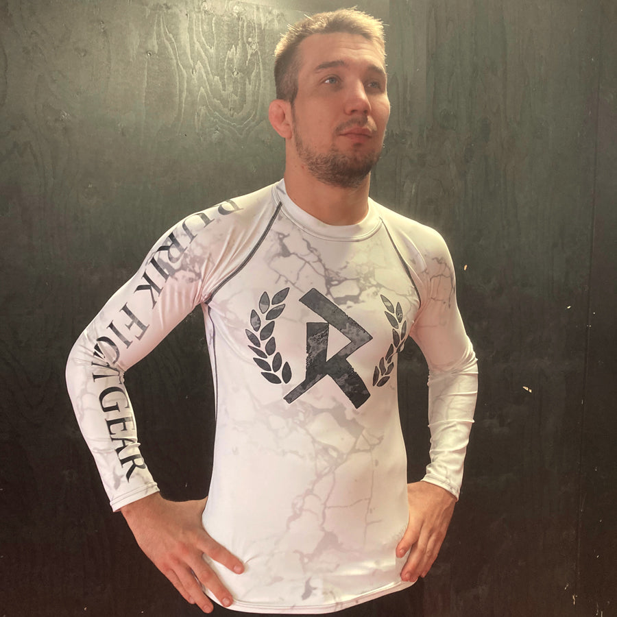 Rurik FG Ranked Rashguard "Arctic Marble" White