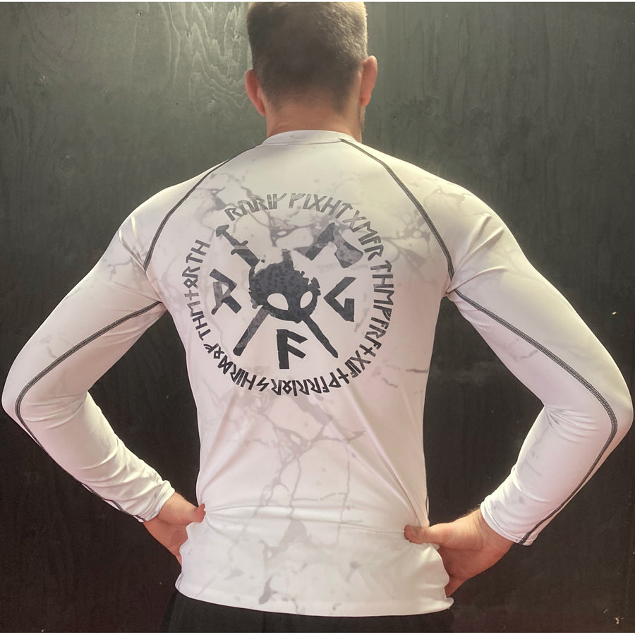 Rurik FG Ranked Rashguard "Arctic Marble" White