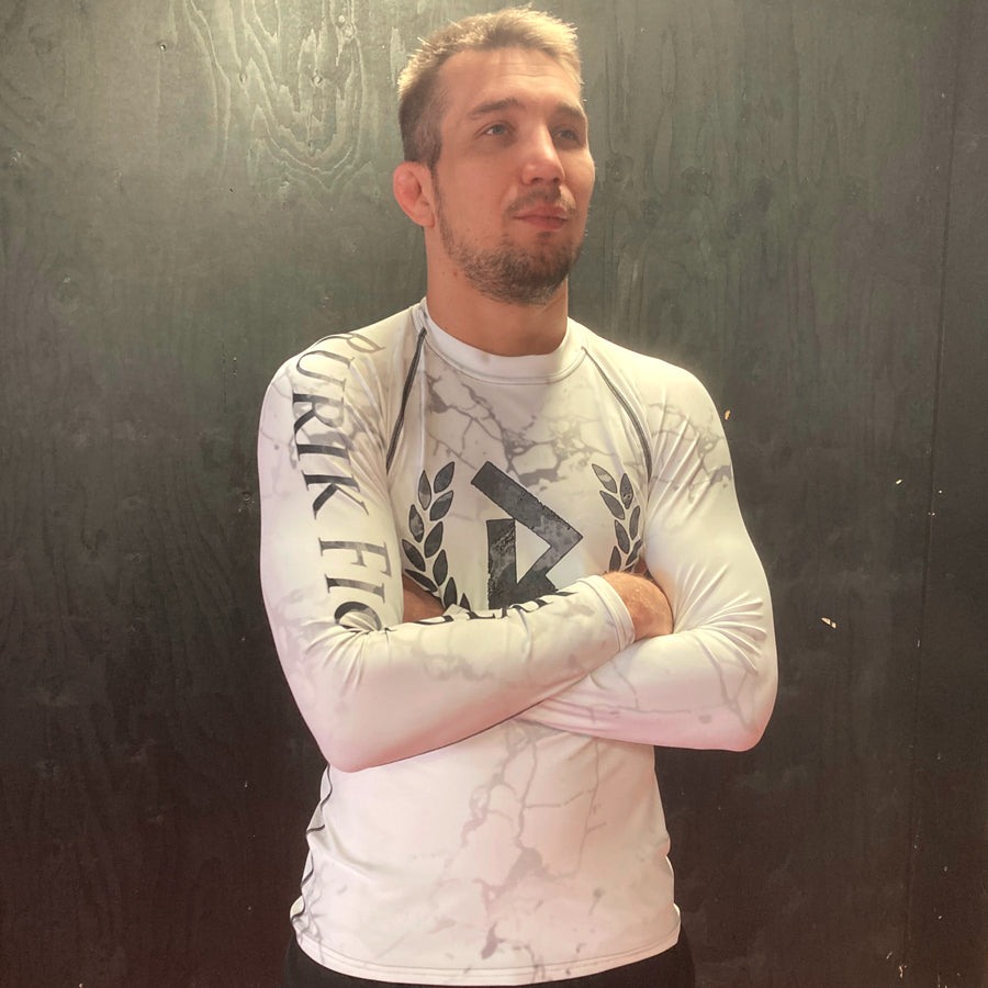 Rurik FG Ranked Rashguard "Arctic Marble" White